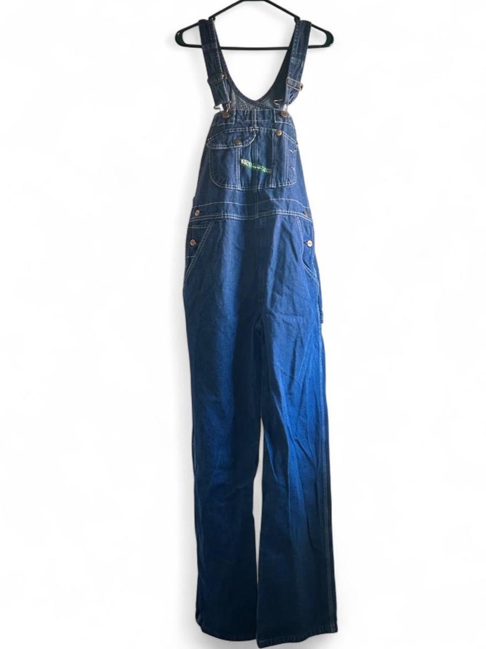 Men's Dark Blue Denim Bootcut Overalls